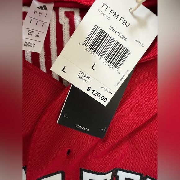 Adidas Texas Tech Patrick Mahomes Red Baseball Jersey Red Raiders - Picture 3 of 7